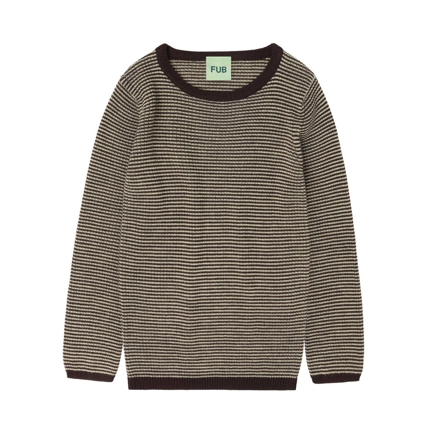 FUB Rib Blouse - Merino - Mocca/Wheat