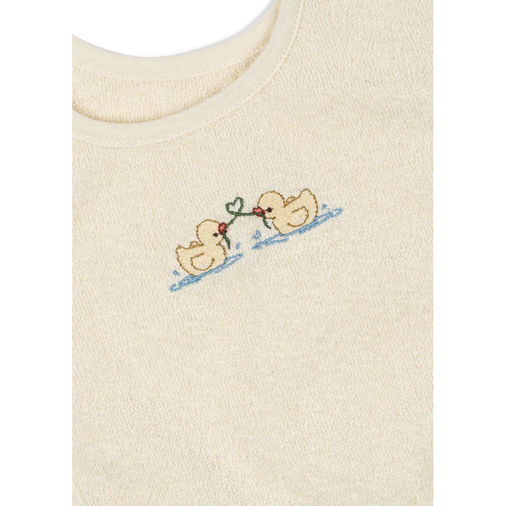 Fanga Fontana Figo 2-pak Terry Bibs - Antique White