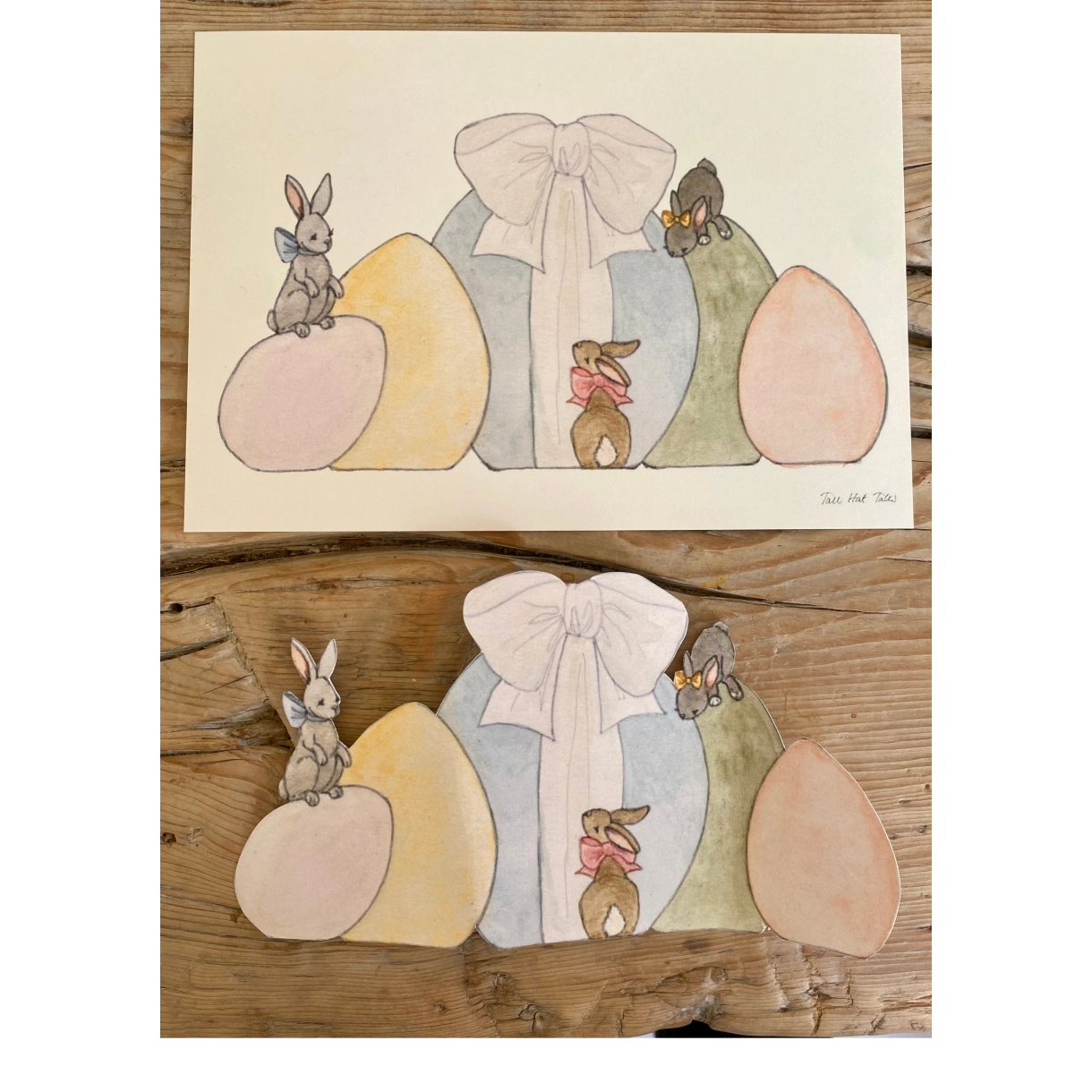 Tall Hat Tales Påskeæg & harer til udklip A5