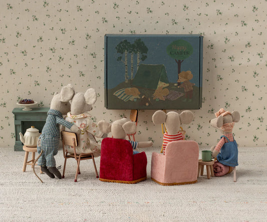 Maileg Foldbar stol mus - Rød