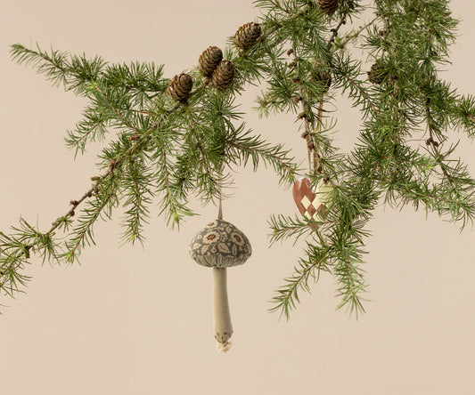 Maileg Ophæng - Svamp - Blomstermønster - Grøn