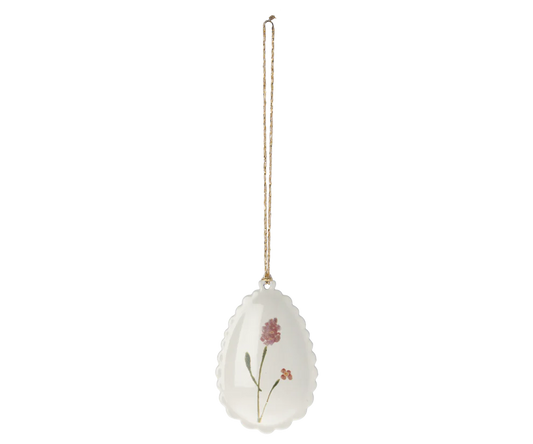 Maileg Påskeæg ophæng m. Bølgekant - Rosa