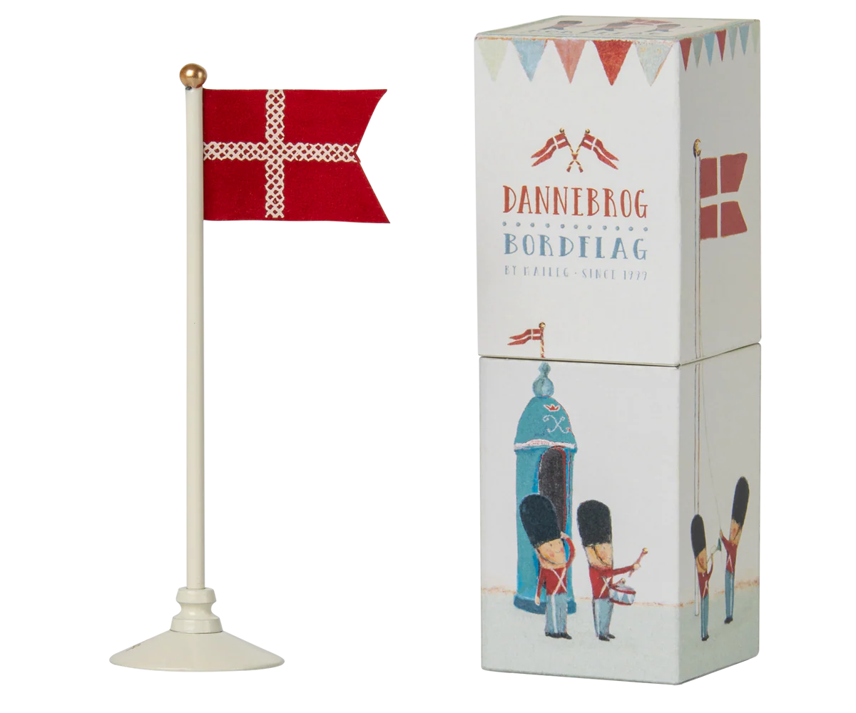 Maileg Dannebrog Bordflag 14 cm