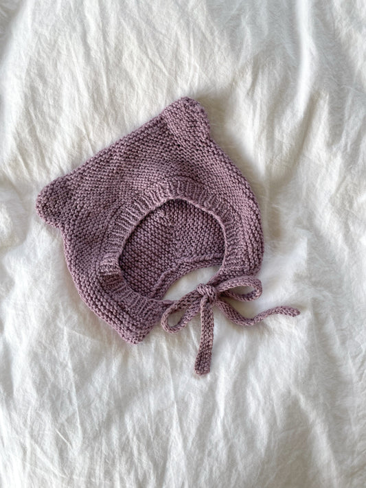 Håndstrikket Lillebjørn kyse, Merino str. 1-2 år