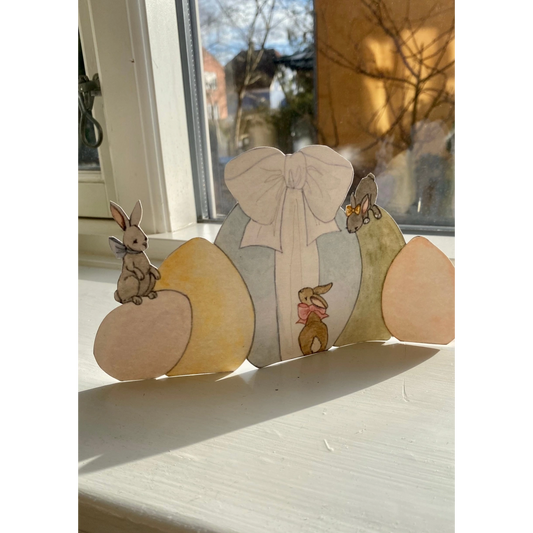 Tall Hat Tales Påskeæg & harer til udklip A5