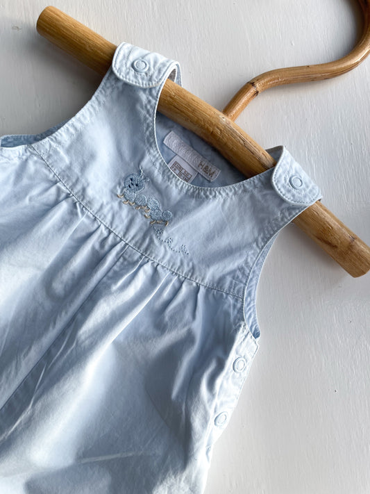 Vintage lyseblå overalls str. 50