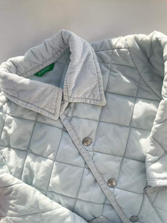 Benetton quiltet jakke str. 86