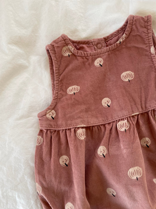 Zara romper i babyfløjl str. 6 mdr