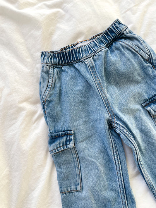 Zara cargo jeans str. 2-3 år