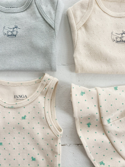 Fanga Fontana 2-pak SL Body - Lago Verde/Buttercream