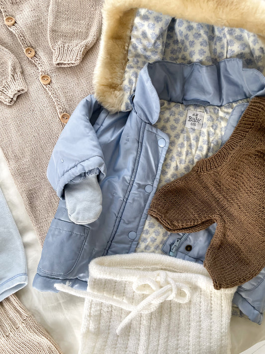 Håndstrikket Balaclava, Merino str. 0-2 mdr