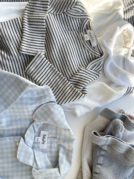 CARAMEL stribet bluse str. 0-3 mdr