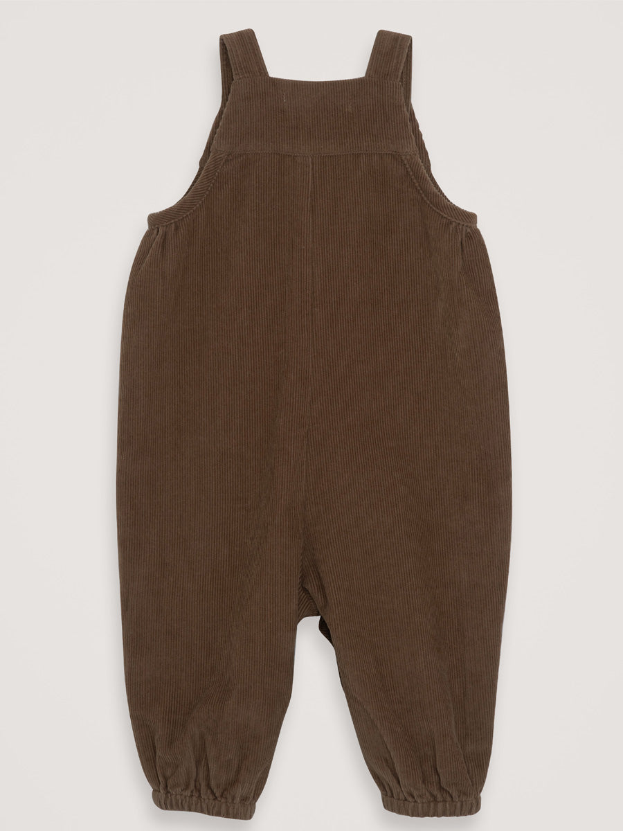 Serendipity baby Overalls i fløjl, Driftwood