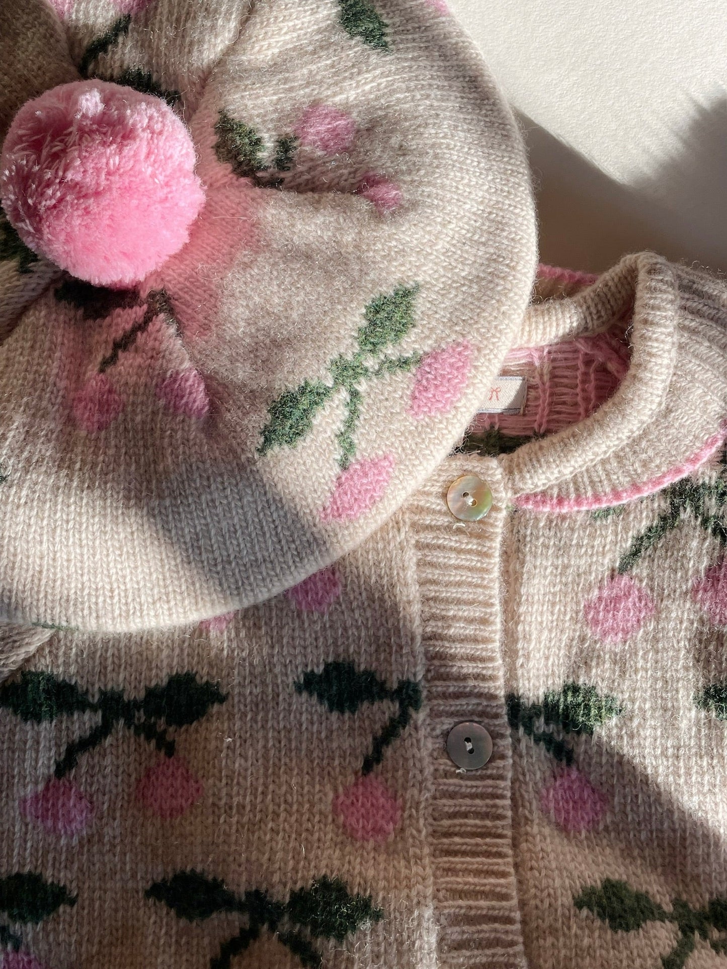 Konges Sløjd Belou Knit Beret - Cherry