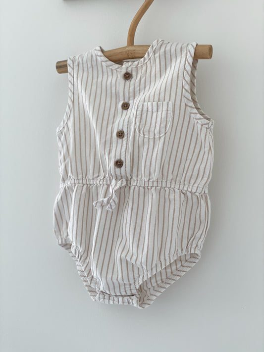 Stribet romper str. 6-9 mdr