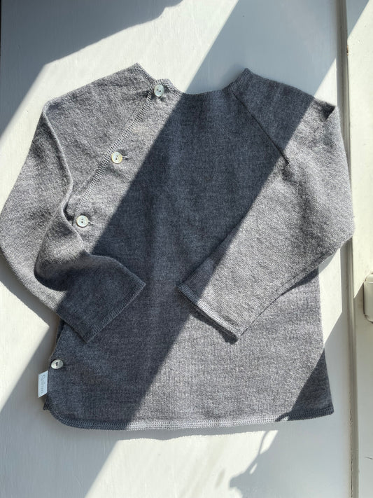 Selana grå bluse i Merino 92