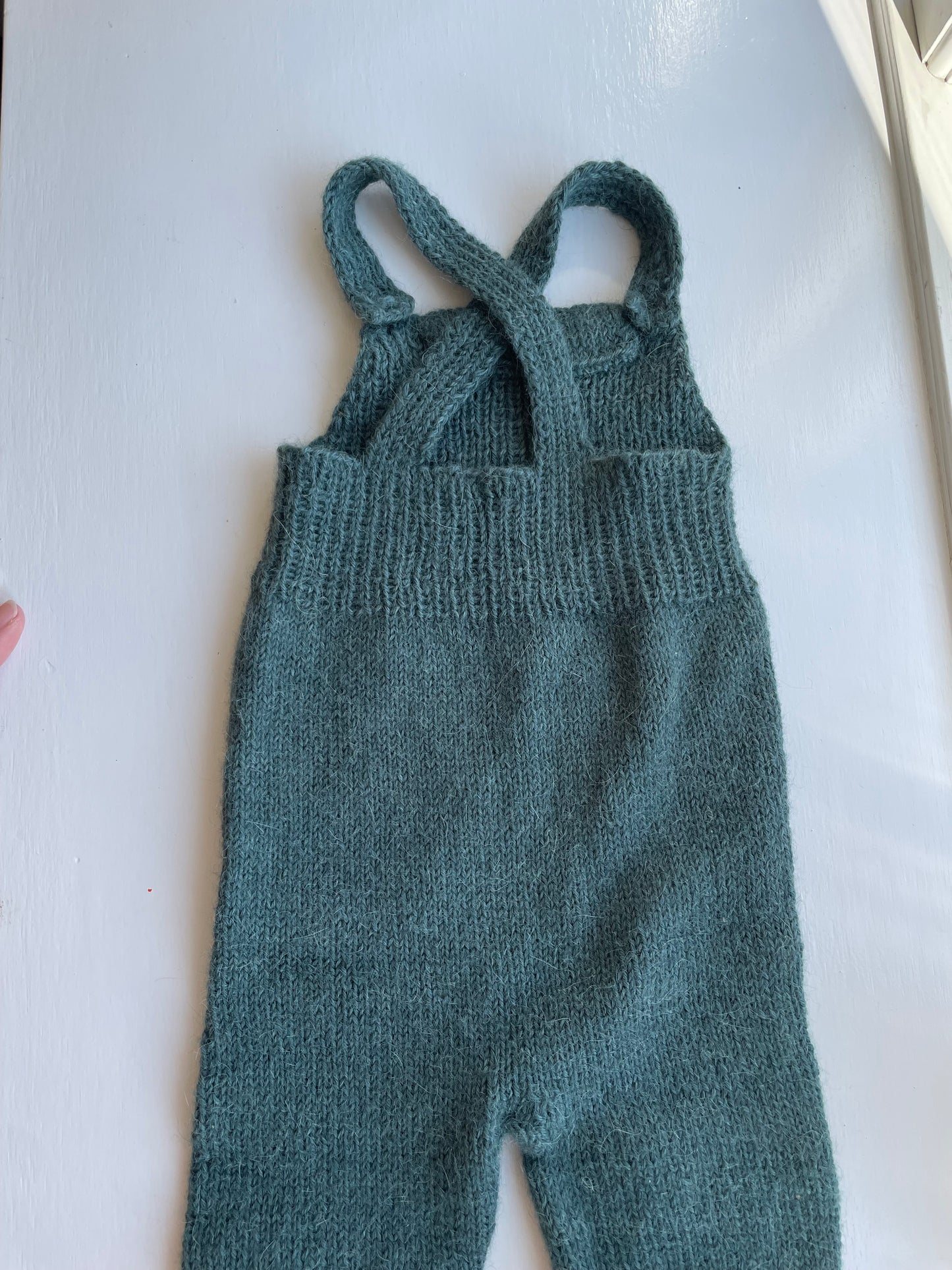 Håndstrikkede Willums selebukser, Alpaka str. 6 mdr