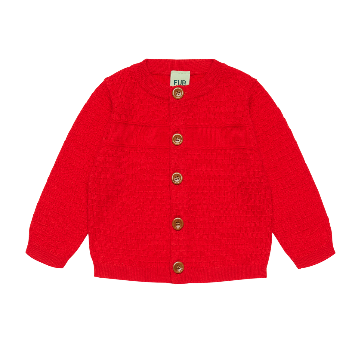 BABY CARDIGAN MERINO - CLASSIC RED