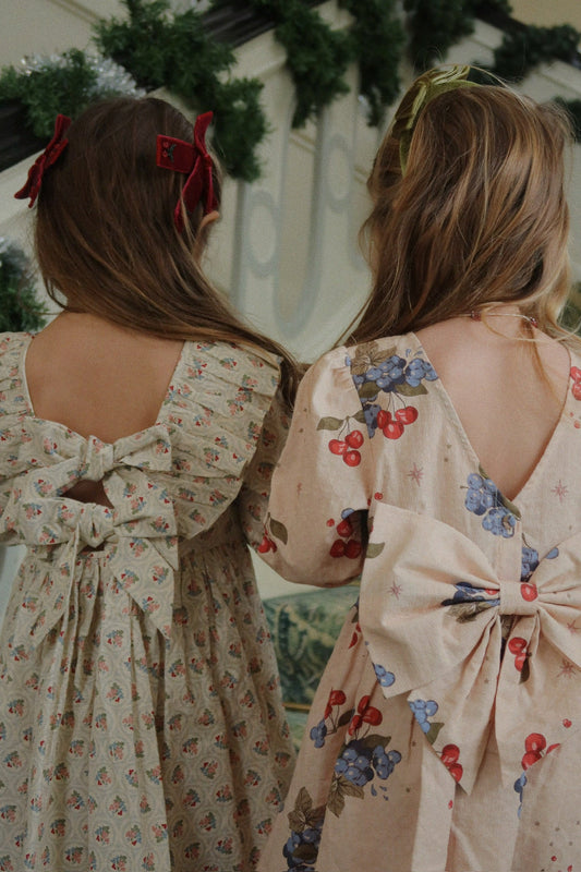 Konges Sløjd Cianna Bow Dress - Verona Blues