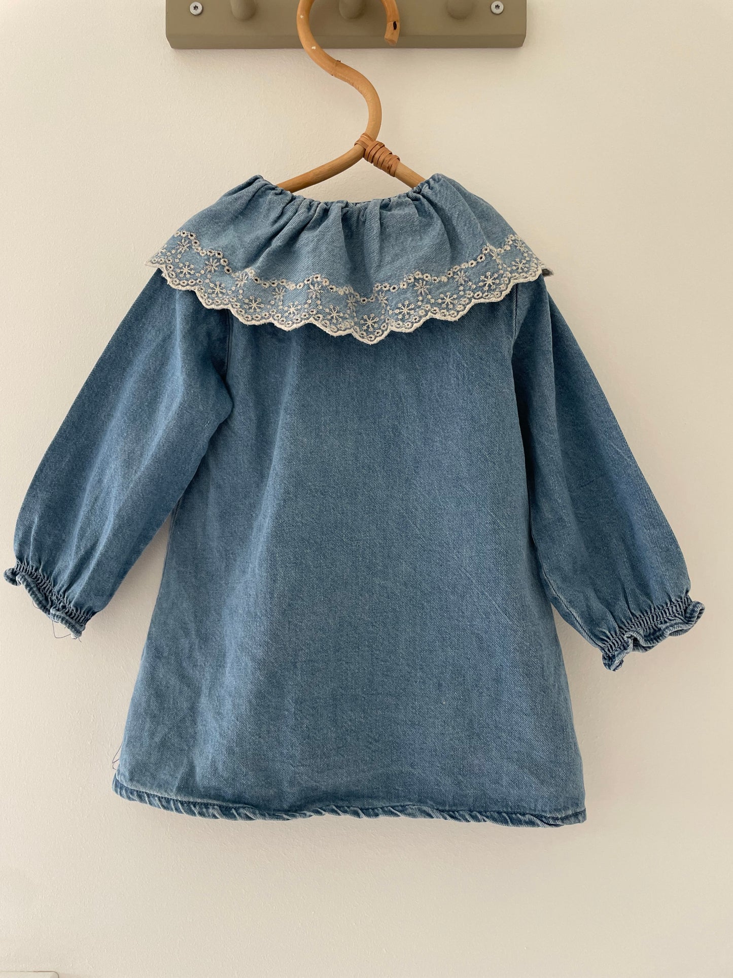 Zara denimkjole med krave