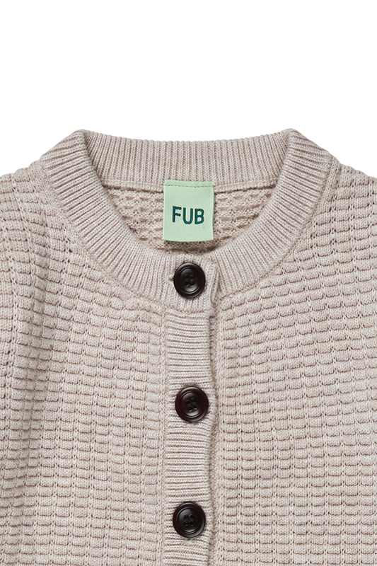FUB Baby Structure Cardigan - Taupe melange