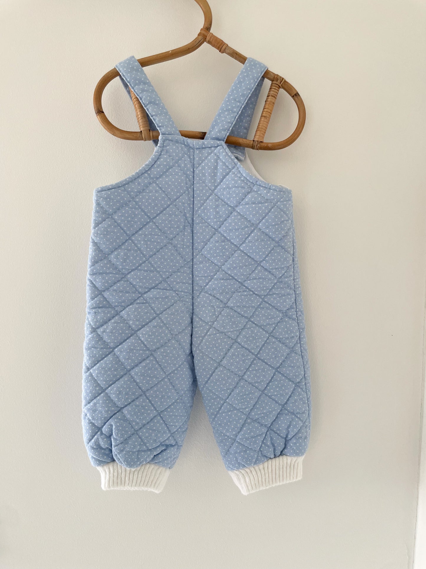 Vintage quiltede overalls