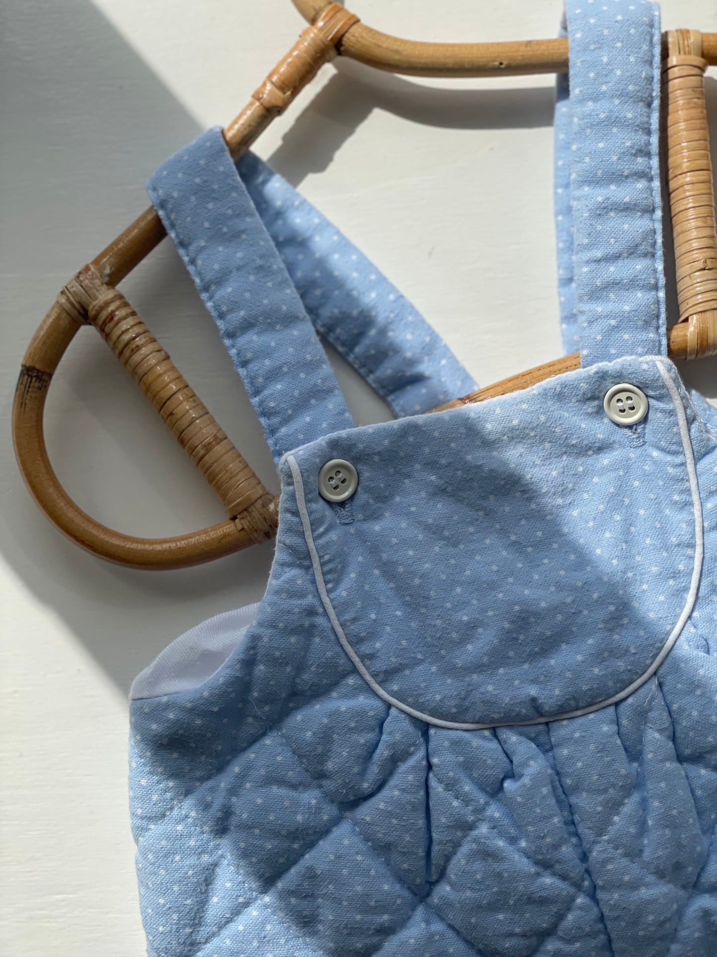 Vintage quiltede overalls