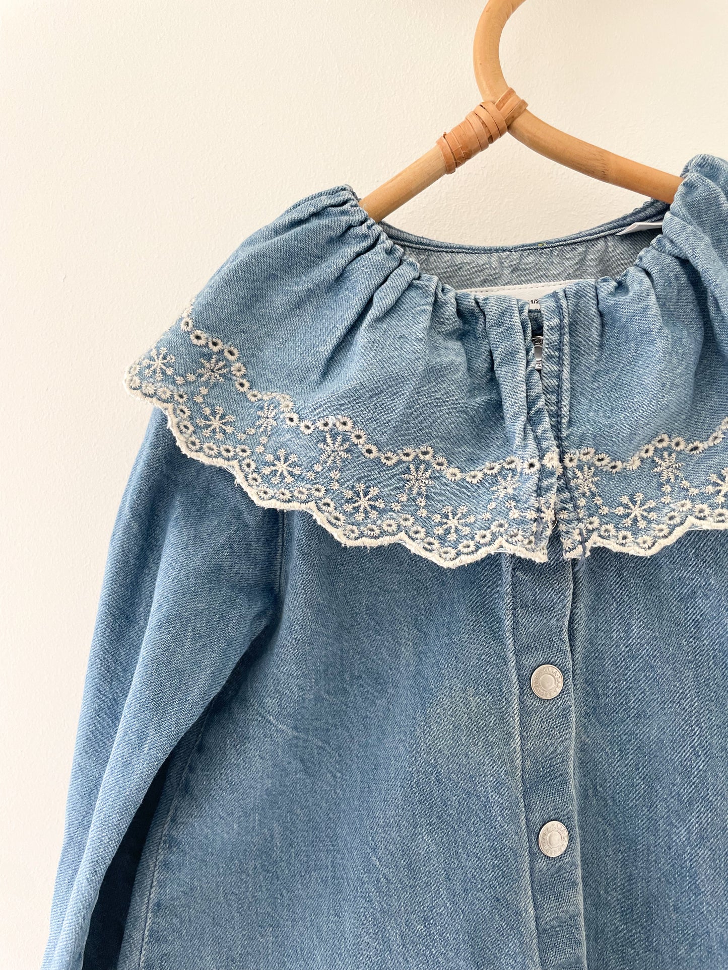 Zara denimkjole med krave