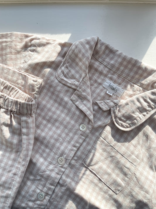 Lalaby ternet pyjamas - beige - str. 6 år