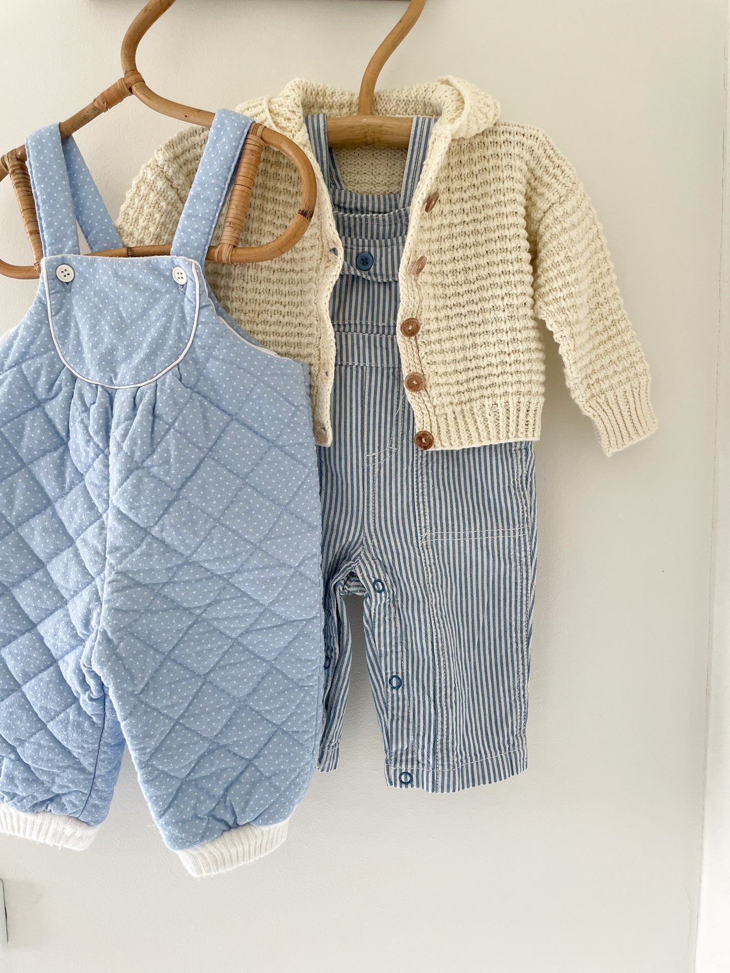 Vintage quiltede overalls