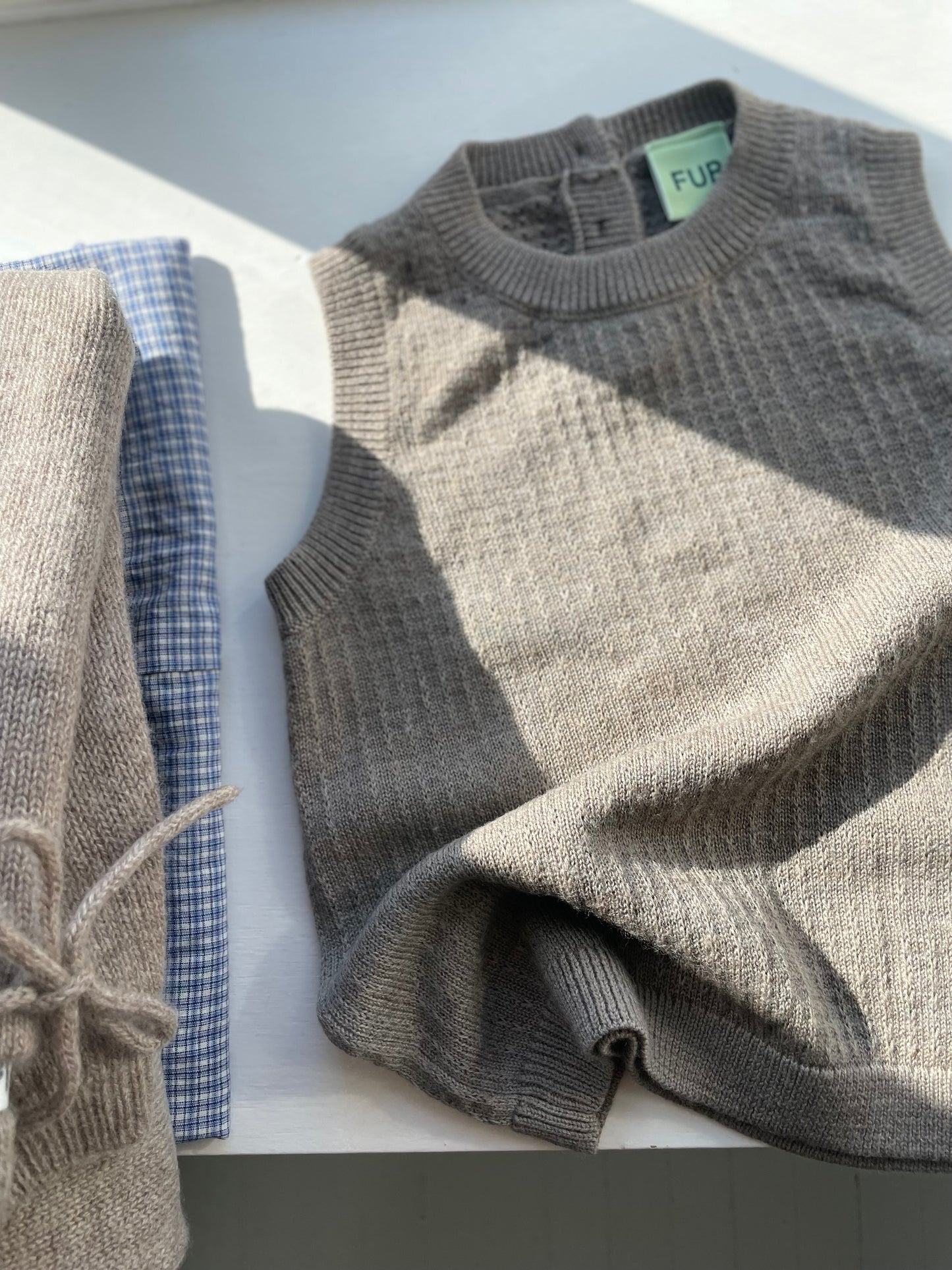 FUB baby vest i Merino 86