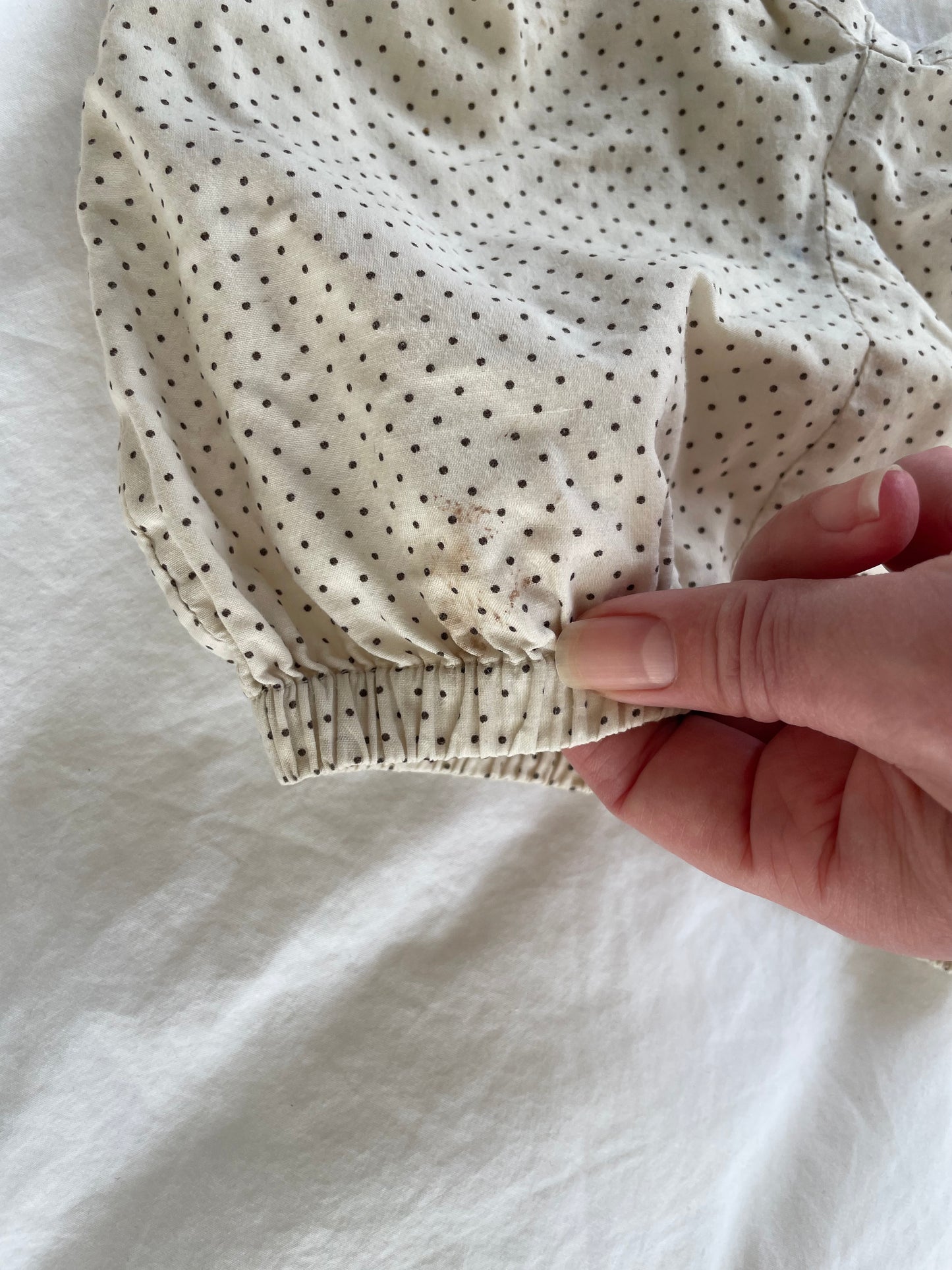 Caramel prikkede bloomers str. 6 mdr