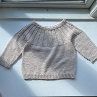 Håndstrikket Sunday sweater, Merino str. 6 mdr
