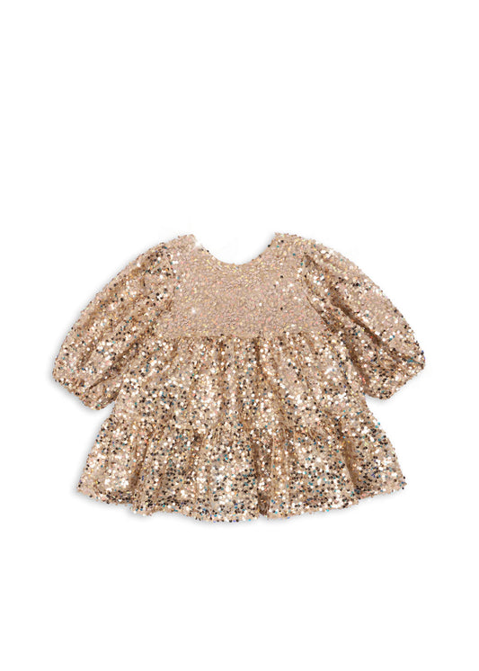 Konges Sløjd Lila Sequins Dress - Gold Glitter