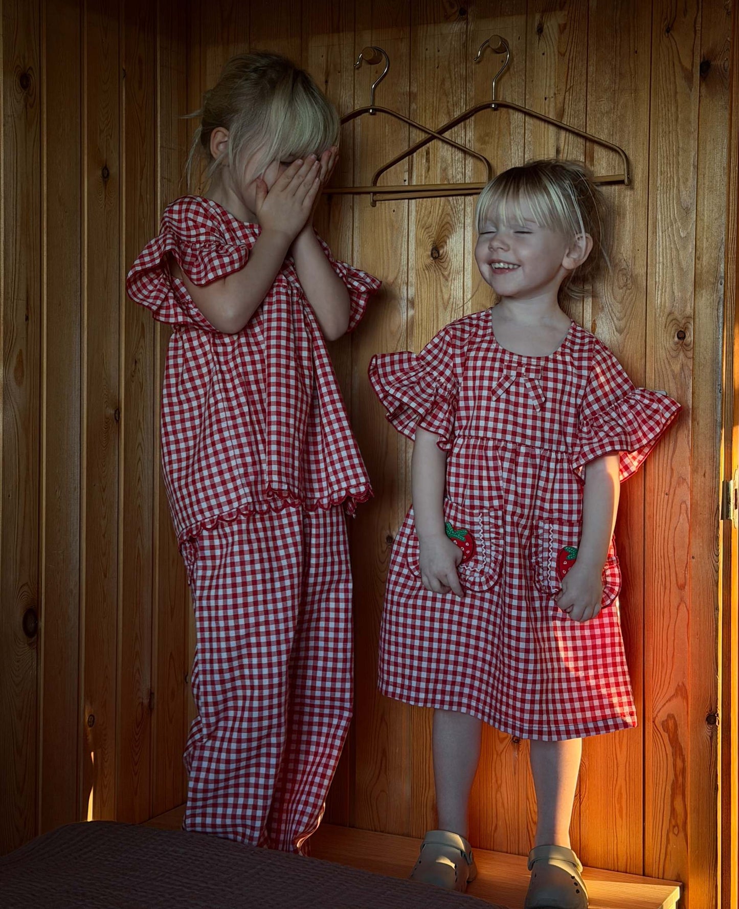 Sissel Edelbo Saxo MINI pants - Red Checks