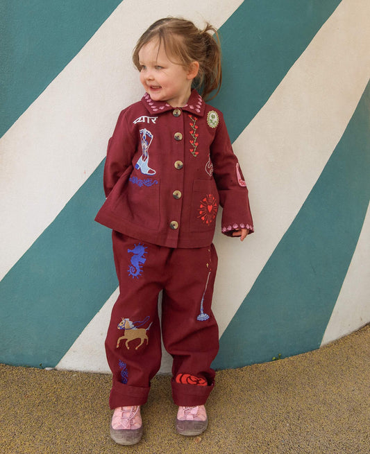 Sissel Edelbo Oda MINI Pants - Burgundy