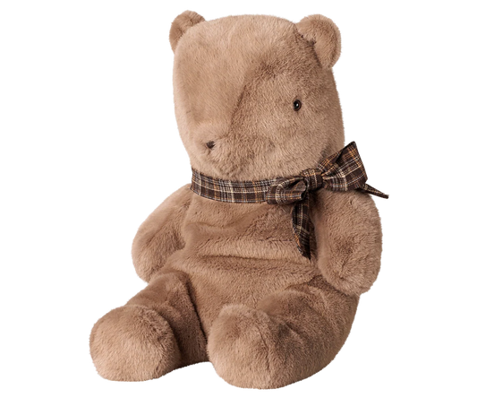 TEDDY I PLYS - STOR - MØRK MUSHROOM