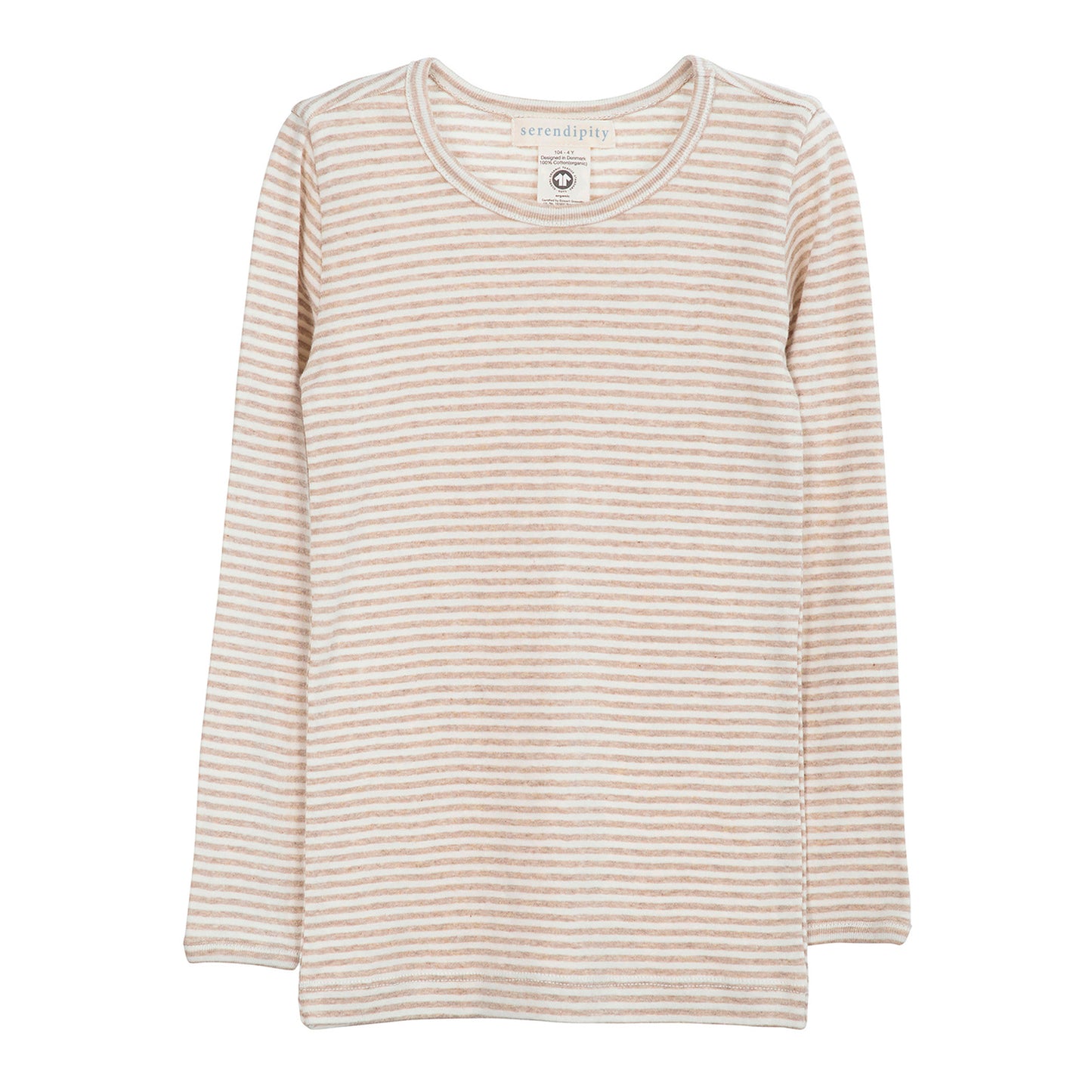 Serendipity Junior Tee Stripe - Oat/Offwhite