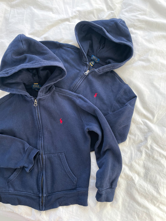 Polo Ralph Lauren hættetrøje navy str. 7 år