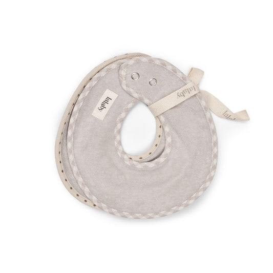 Lalaby Bibi bibs - 2 pack - Brown Dot