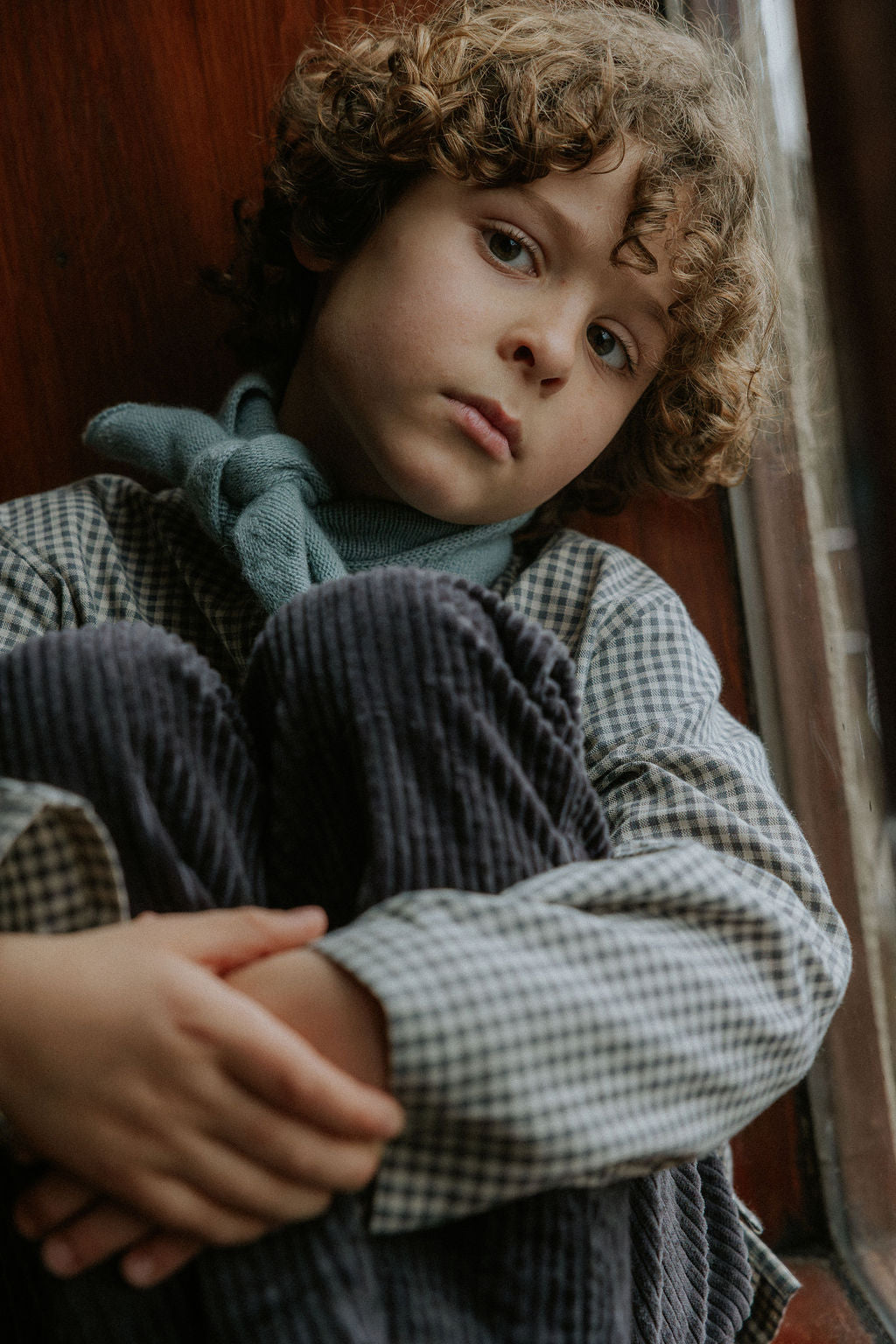 Lalaby Carlo Shirt Junior - Forest Check