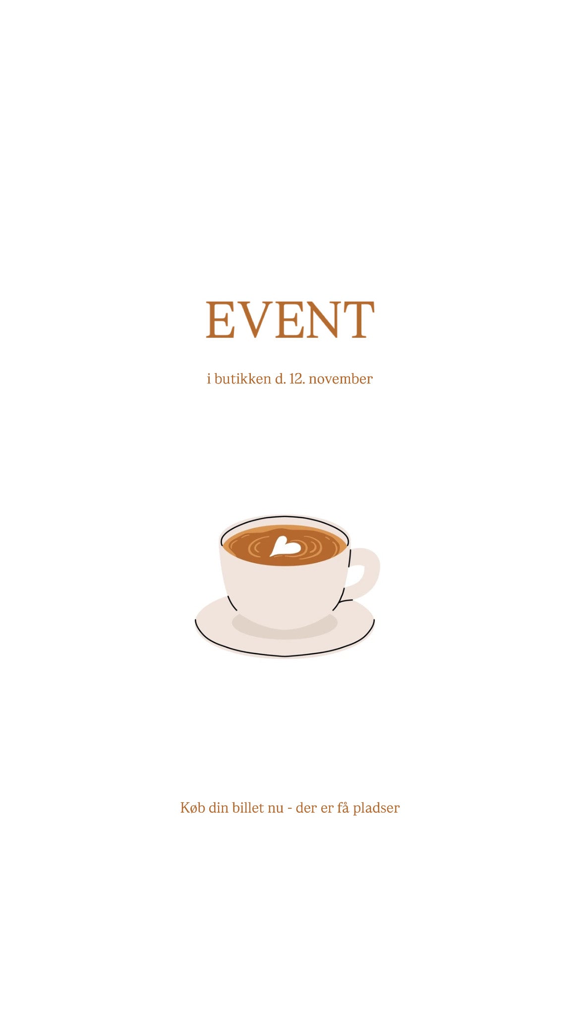 Billet til HyggeTalk&Shop Event d. 12/11