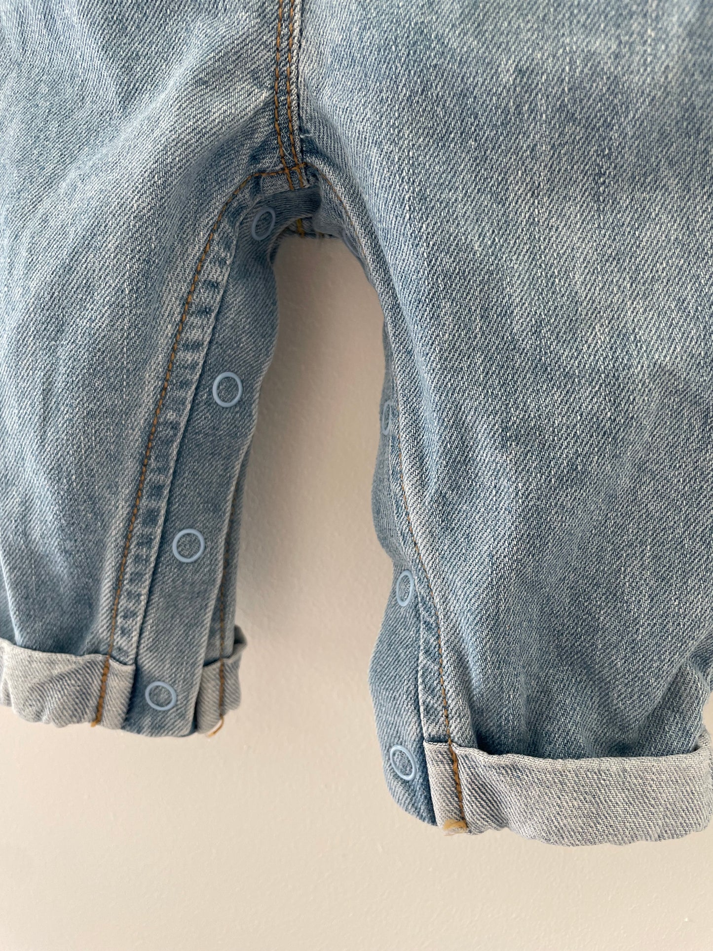Denim overalls str. 3-6 mdr
