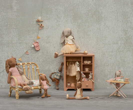 Maileg Rattan Sofa Stor - natur