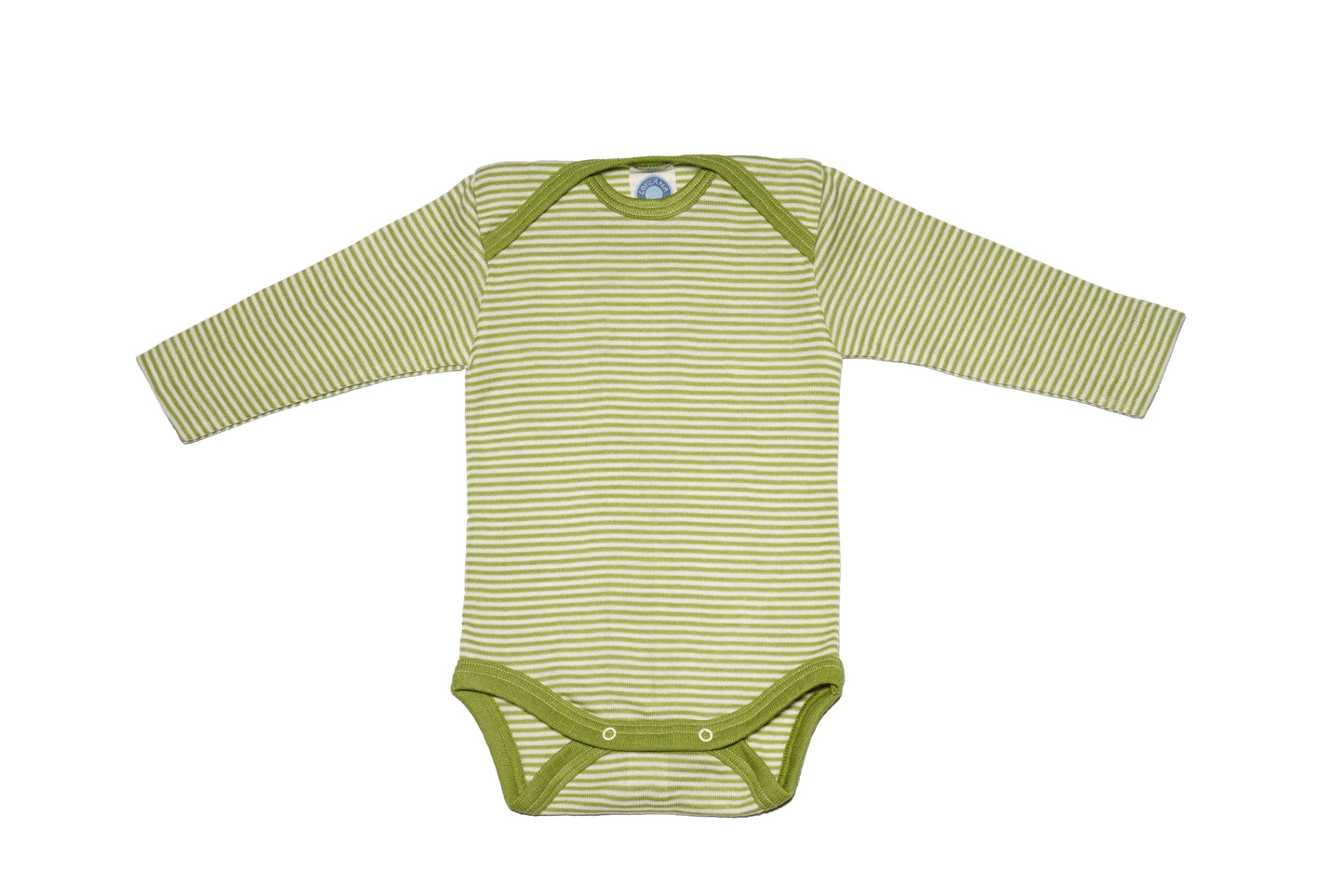 Cosilana Baby Body uld/silke, Grøn/Natur