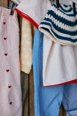 Copenhagen Colors Knitted Striped Sailor Jumper - Cream/Navy