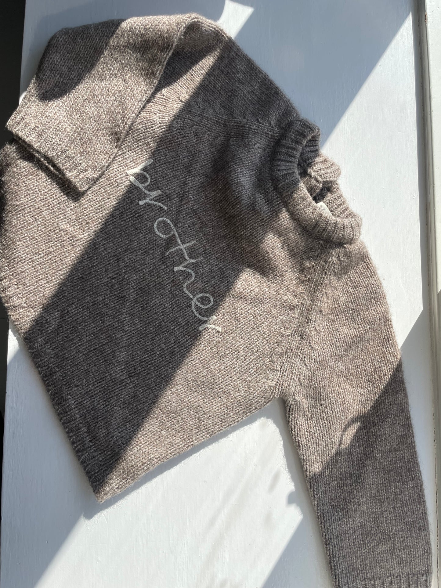 Lalaby Brother Sweater med Kashmir - Millet 18 mdr