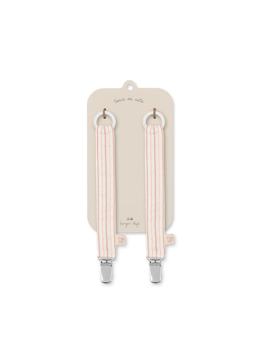 Konges Sløjd 2-pak Suttesnor - Stripie Petite Rose