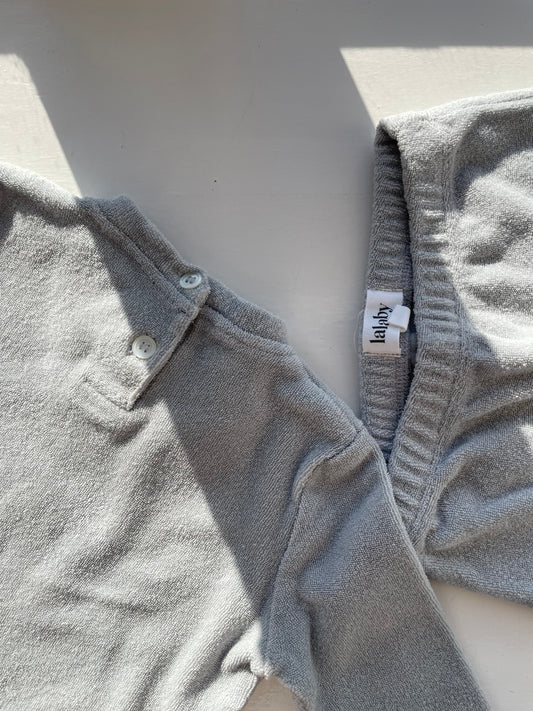 Lalaby Terry sæt - Barely Blue 6 mdr