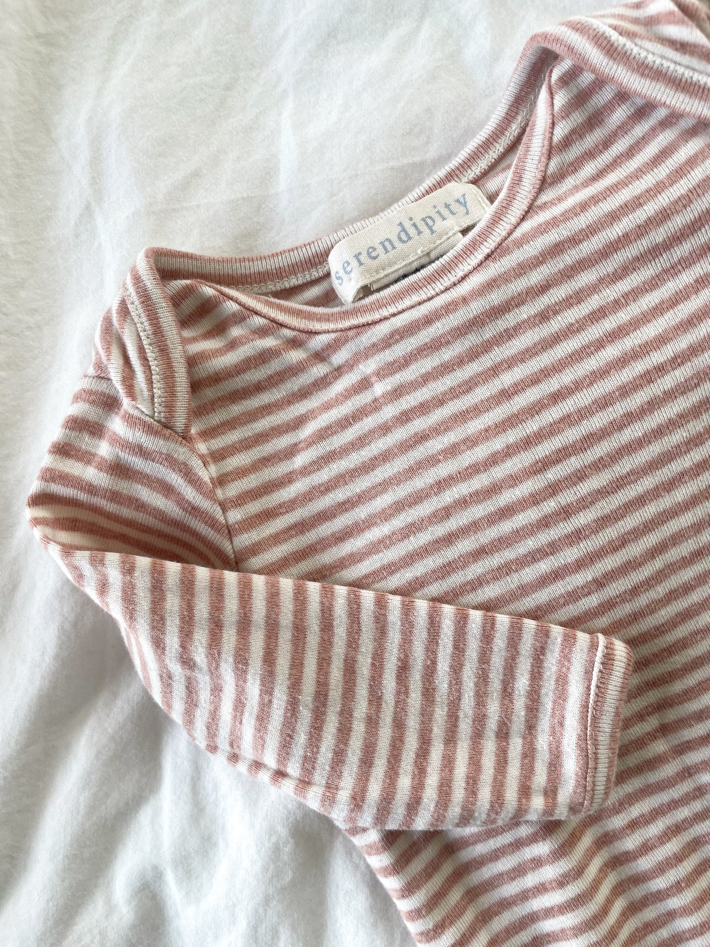 Serendipity stribet bodystocking str. 56